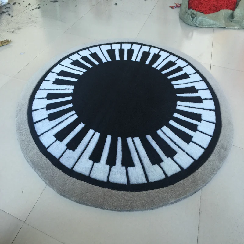 Acrylic circular piano carpet alfombras Modern Handmade carpets Living