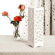 Минималистский 'wood Пластик тарелку» светодиодный настольная лампа заботой дизайн слоновая кость белый прикроватный столик украшения E27 настольная лампа Abajur