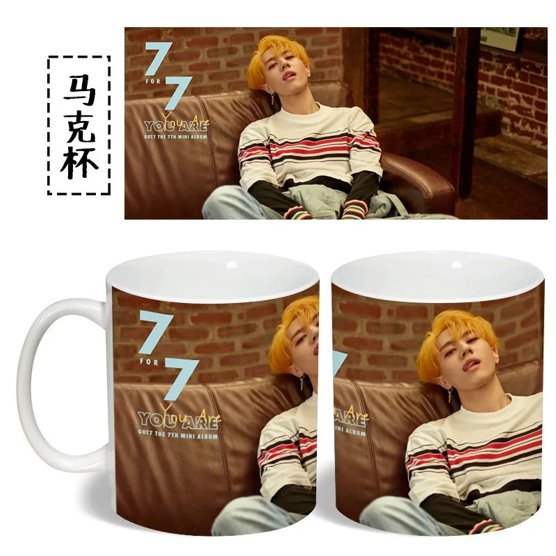

[MYKPOP]GOT7 YuGyeom YOU ARE 7 OF 7 Coffee Mug Water Milk Ceramic Cup Creative KPOP Fans Collection SA18061502