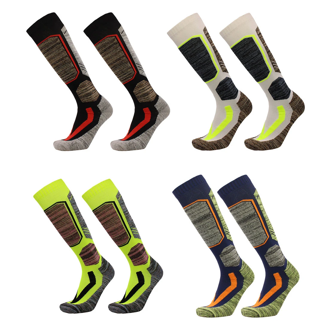 1 Pair Winter Warm Men Women Thermal Long Ski Socks Thicker Cotton