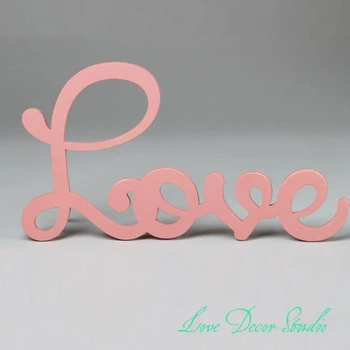 

wooden letters love red painted sign Beautiful handmade chipboard lettering Love decorative home panel wedding ideas