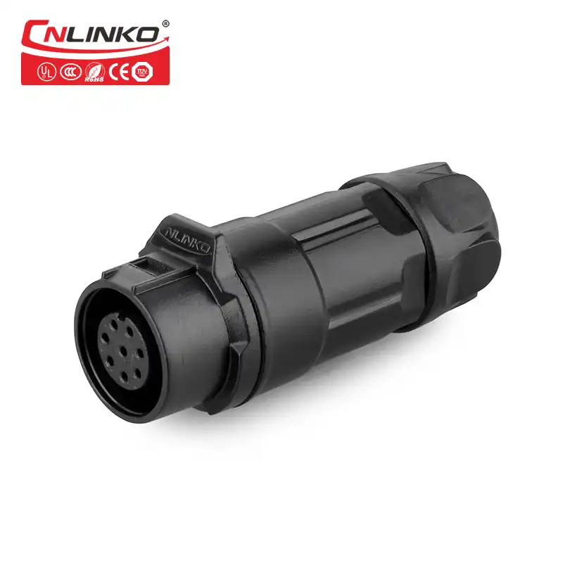 Cnlinko Wire To Plastic Le Electrical Performance M12 8pin Outdoor Lighting Connector Waterproof Ip67 Cable