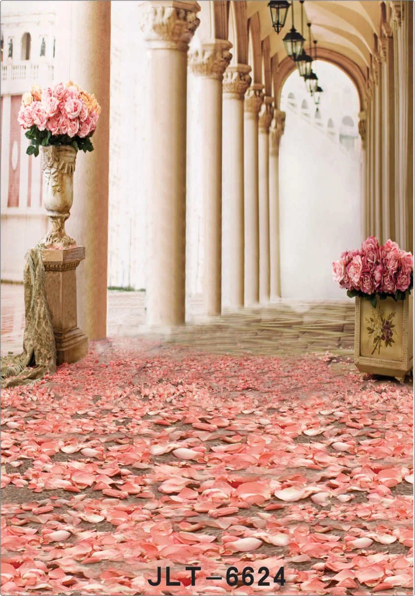 Vinyl Cung Điện Nền Sân Khấu Phông Nền Chụp Ảnh Cưới Lễ