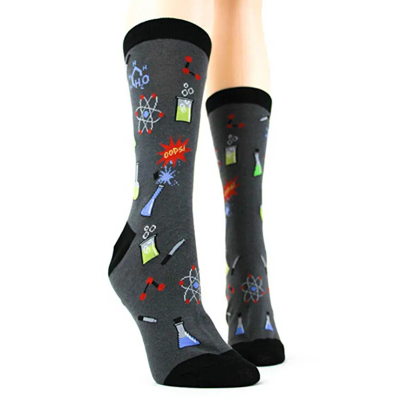 [WPLOIKJD] Harajuku 1 пара хлопок счастливые Смешные модные мужские носки качество Повседневная Новинка Удобная уличная Sokken Skarpetki