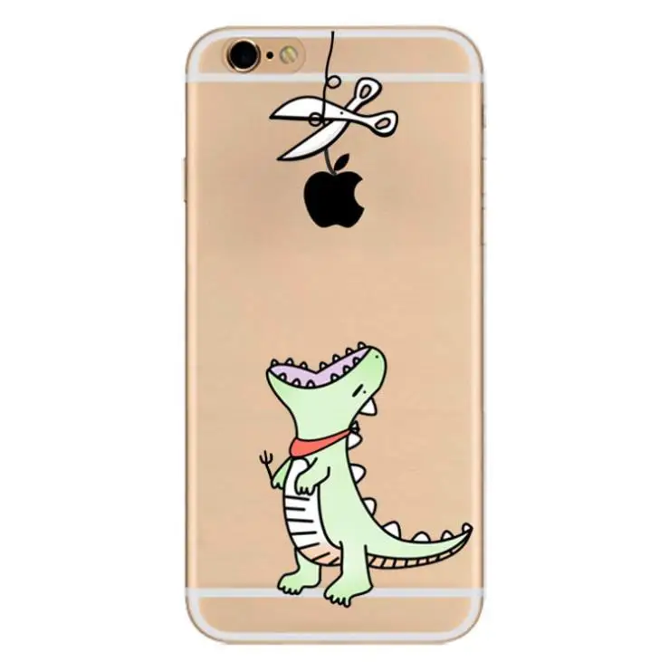

DOYAEL For iPhone 7 Plus Colorful Phone Case Soft Tpu Silicone Cover Printed Fundas Case Cute Animals Back Case