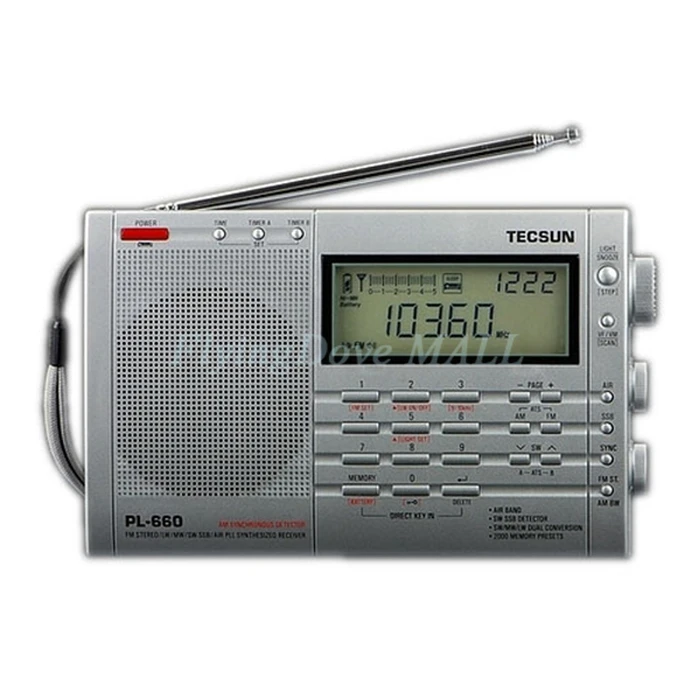 Радиоприемник TECSUN 100% новый PLL SSB VHF AIR Band FM/MW/SW/LW многодиапазонный Двойное