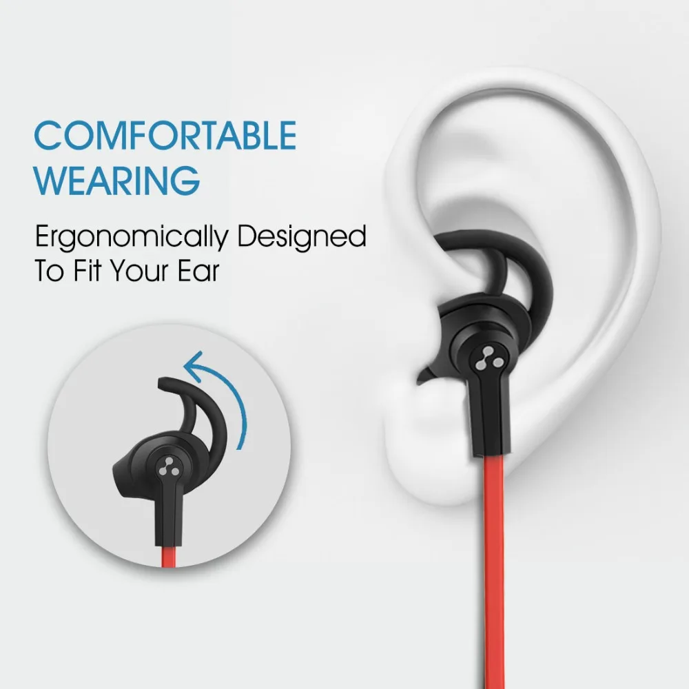 SYLLABLE SF801 Bluetooth 4.2 Headset Wireless Sports Earbuds with Mic Stereo Headset for Mobile Phone Bluetooth earphones