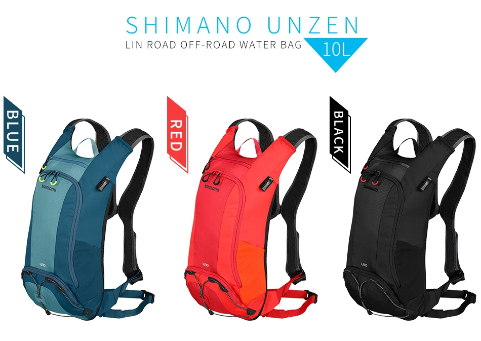 Top Shimano Unzen Cycling Bag Hydration Pack bicycle Mochila Camel Water Bladder Bag Assault Backpack Camping Hiking Pouch 10