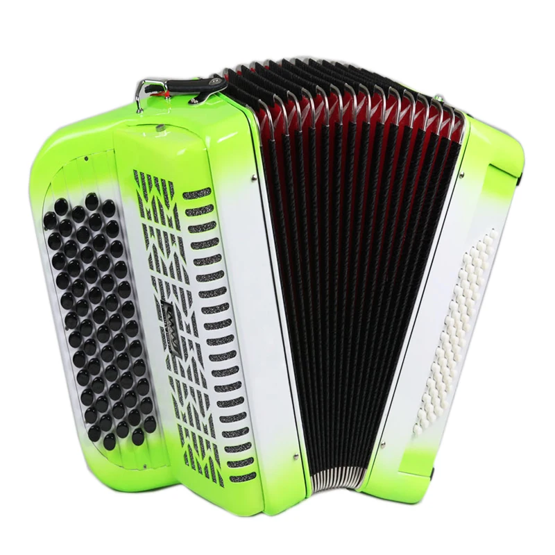 Afanti Popular 62keys 60Bass Green and white Piano Accordion AFA 51