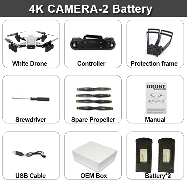 SG700D Радиоуправляемый Дрон с камерой 4K Wifi FPV Квадрокоптер 22 минуты управление временем полета складной Дрон Vs SG900 XS816 SG106 - Цвет: White-4K-2BAT