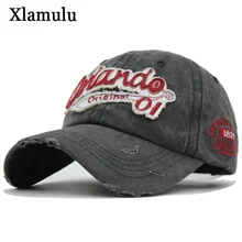 Xlamulu мужская бейсбольная бейсболка с колпаком s для женская кепка мытая винтажная брендовая Кепка s хлопок кость мужская шапка Gorras хип хоп кепка