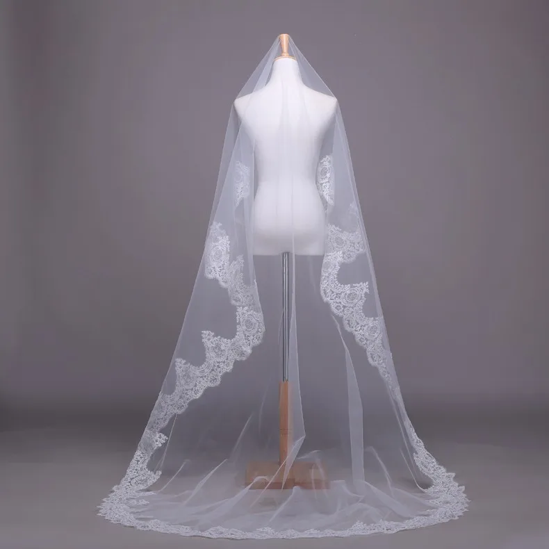 White-Ivory-Lace-Wedding-Veil-Bridal-Veil-2-5-Meters-Cathedral-Long-Wedding-Veils-Veu-De (2)