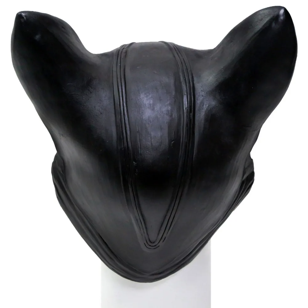 Бэтмен маска женщина кошка латексный Шлем Хэллоуин косплей реквизит