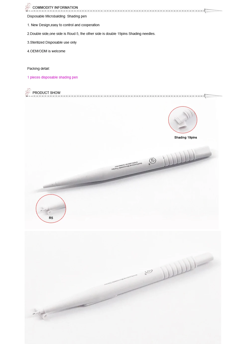 disposable microblading shading pen