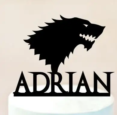 personalized Acrylic Game  of Thrones  Cake  Toppers  Happy 