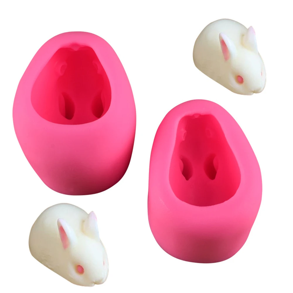 

Rabbit Mousse Ice Cream Silicone Mold Baking Decoration Fondant Decoration Cake Tool Chocolate Mold
