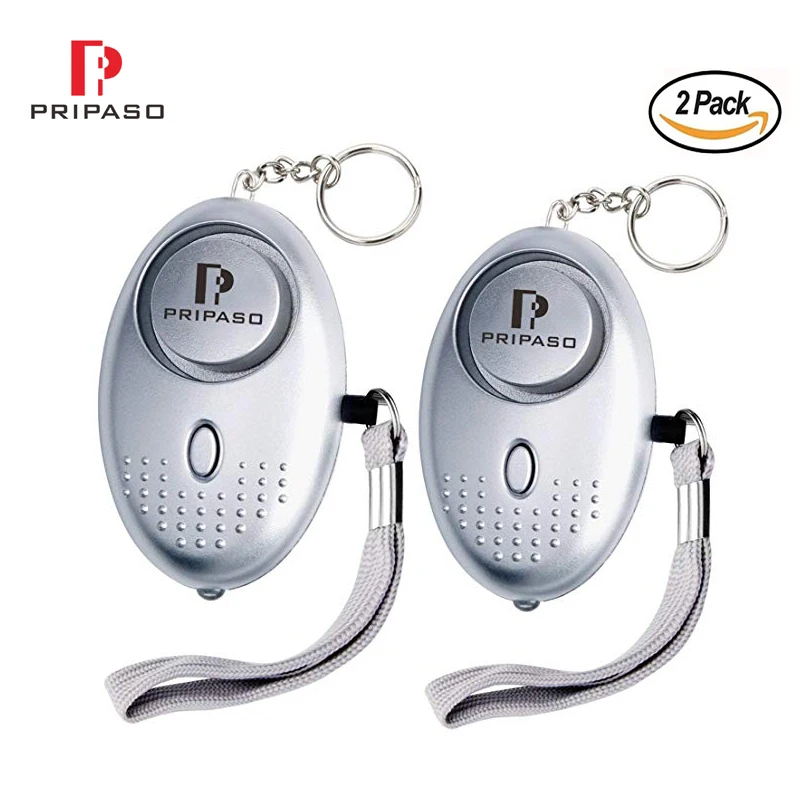 

2 Pack Defense Personal Alarm Protect Alert Emergency Safety Mini Loud Keychain Alarm Girl Women Anti-Attack Security Alarm