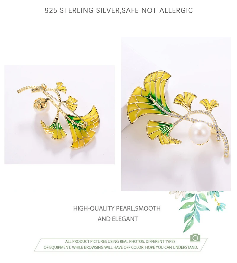 Hongye Женская Брошь с растительным листом Винтажная с кристаллами хрусталя образные штифты костюм пальто клип дизайнер ювелирных изделий