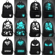 

MeanCat Anime Backpack Grimace Face America Star League Legends One Piece Naruto School Backpack Night Light Noctilucence