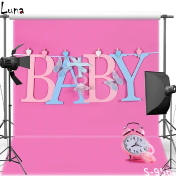 

MEHOFOTO Baby Vinyl Photography Background For Newborn Pink Wallpaper Photo New Fabric Flannel Background For Photo Studio 956