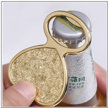 

Wedding like gift and gift for guests - golden flashing heart opener bridal shower like 100 pcs / party