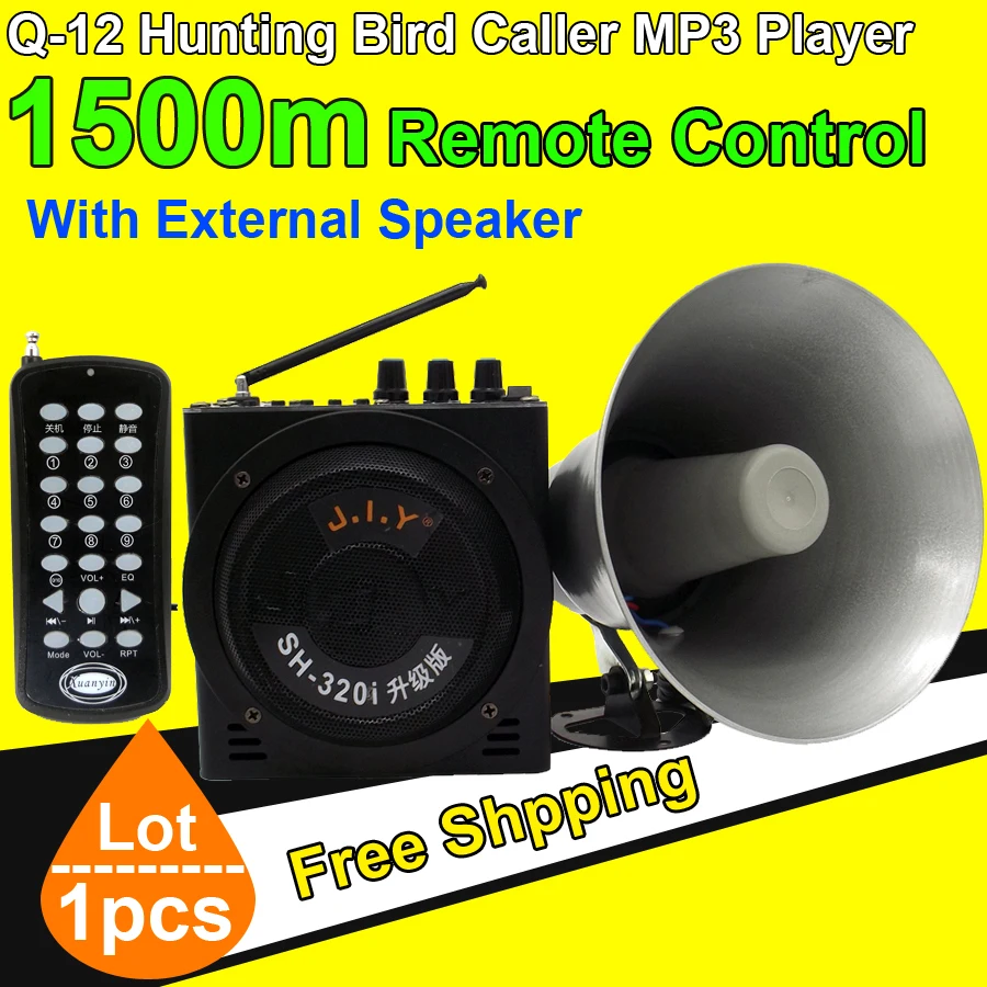 Free Shipping High Power Amplifier Portable Hunting Bird Decoy font b MP3 b font font b