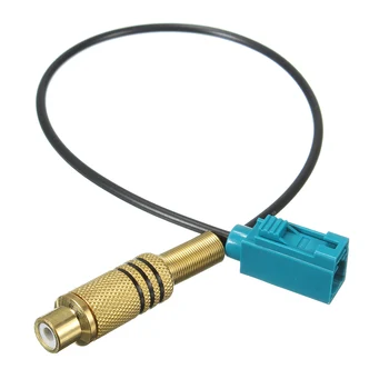 

CT29VW03 Car Radio Antenna Adaptor Connector Cable Head Fakra To RCA Female Din For VW for Ford for Mercedes 12V 26cm