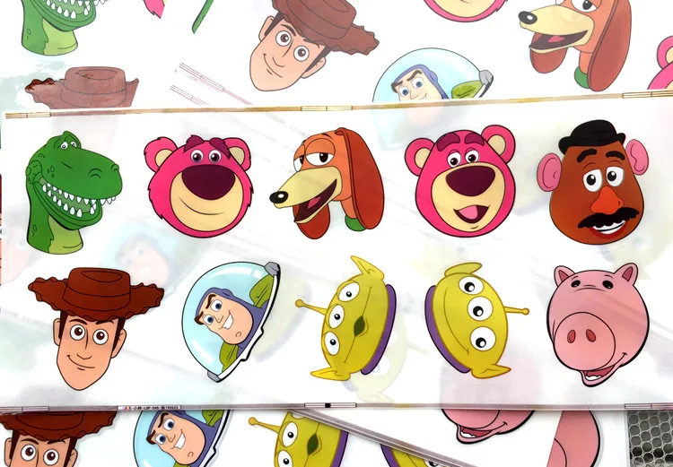 1 Set Stickers Toy Story 4 Figure Stickers Woody Buzz Lightyear Alien Dog Bear Mochila Pegatina Toys Skateboard Notebook Sticker