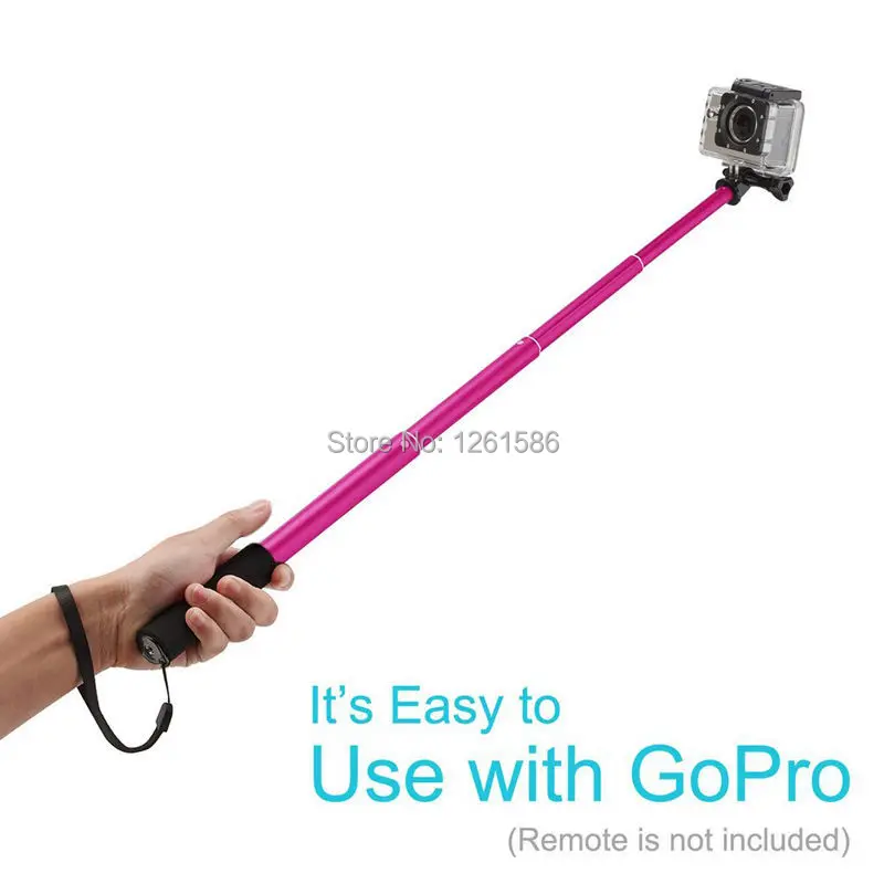 Selfie Stick Monopod with Tripod Stand  Bluetooth Remote sony htc one lg -rosered3