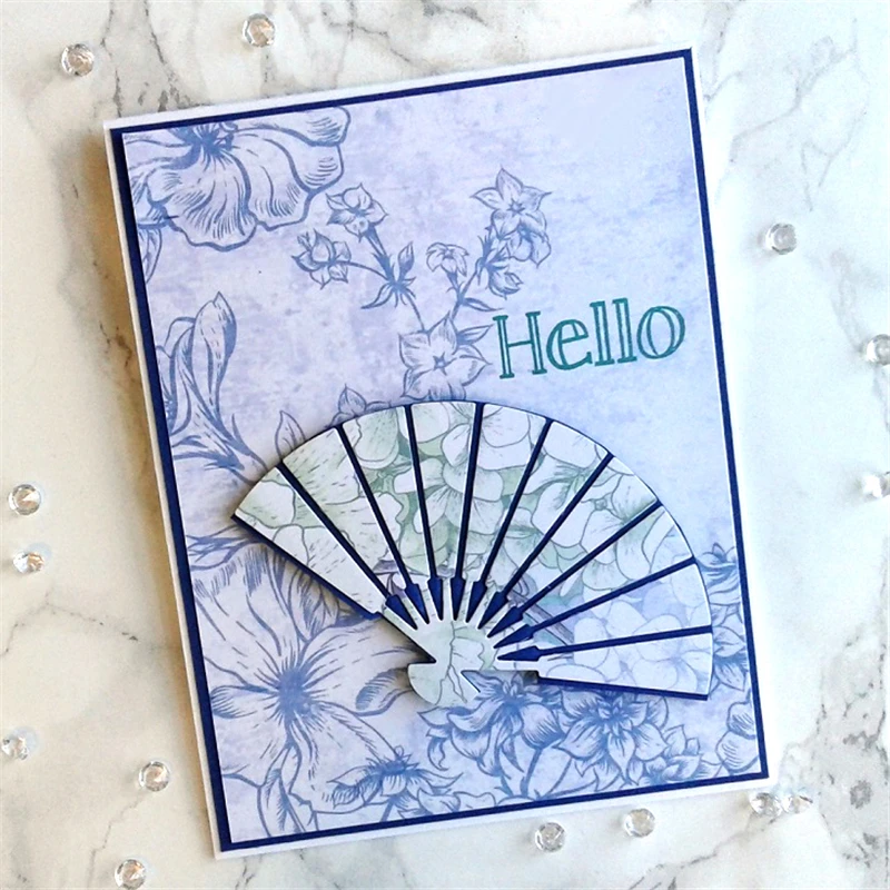 

Eastshape Large Asian Fan Dies Metal Cutting Dies New 2019 for Card Making Scrapbooking DIY Album Embossing Paper Craft Dies