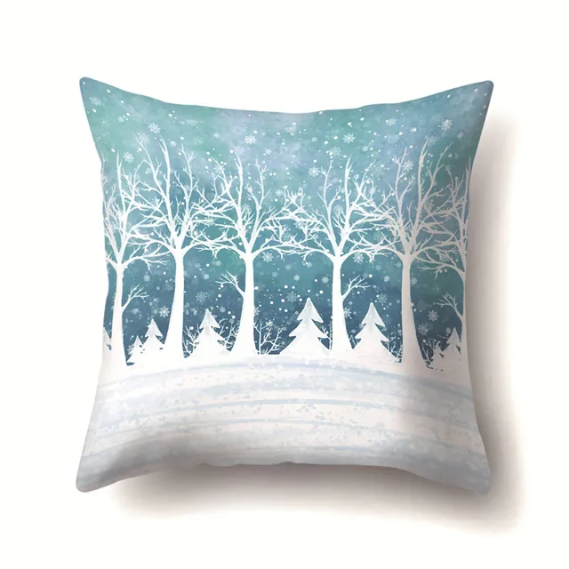 Winter Snow Scene Pillow Cover 45*45cm Cushion Covers Living Room Home