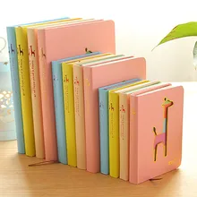 Yasaca карамельный цвет блокнот Корея жесткий блокнот олень выдолбленный блокнот мини портативный блокнот дешевый офис школьный канцелярский подарок