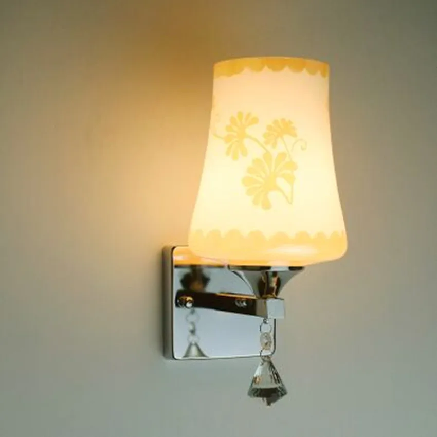 Simple modern wall lamp stainless steel led bedroom children's room