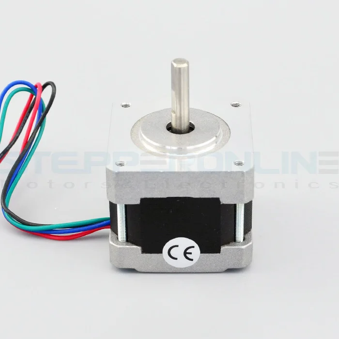 

Nema 16 Stepper Motor Bipolar 12v 0.4A 1.8deg 21Ncm(30oz-in) High Torque 2 Phase stepping motor 39x39x34mm