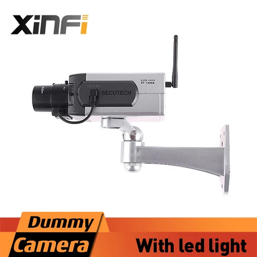 

Xinfi Fake Wireless Camera Dummy Surveillance Bullet Camera Red LED Camera Dummy IP Camera