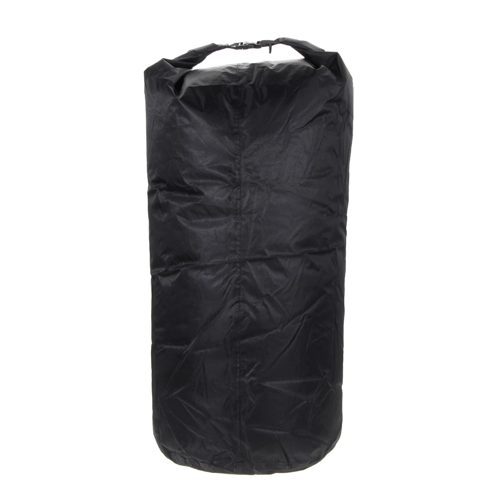 75L походная сумка, Водонепроницаемая спортивная сумка, большая емкость, водостойкая сумка, сумки для плавания, для каноэ, катания на байдарках - Цвет: Черный цвет