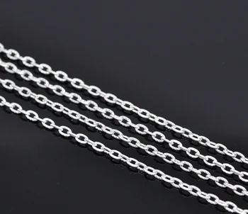 

8SEASONS 10M silver-color Links-Opened Cable Chains 4x2.5mm (B13967)