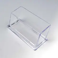 Clear Desk Shelf Storage Display Stand Acrylic Plastic Transparent Desktop Business Card Holder