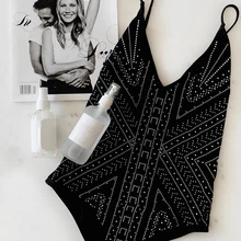 ZTVitality, сексуальный женский купальник с алмазными ремешками, открытая спина,, мягкий цельный купальник, боди, монокини, купальник