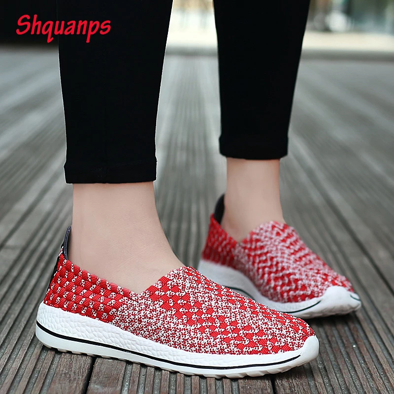 

Womens Shoes Summer Sneakers Casual 35-42 Woman Comfort Scarpe Donna Non-slip Woven Shoes Walking Tenis Feminino Chaussure Femme