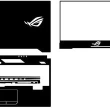 Наклейка из углеродного волокна для ноутбука, Защитная пленка для Asus ROG Strix Hero II GL504GV GL504GW GL504 GL504GM GL504GS 15,6"