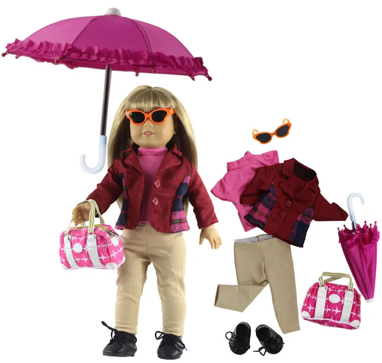 

1 Set Beautiful Horse Riding Suit Outfit Doll Clothes for 18 inch doll clothes B16