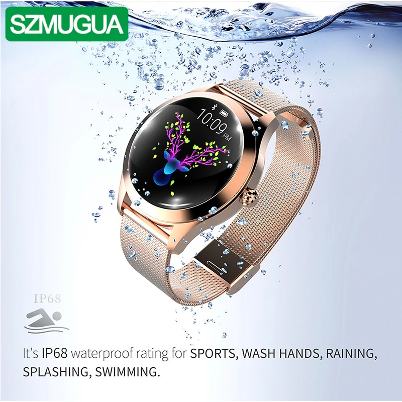 

SZMUGUA Bluetooth Smart Watch Women IP68 Waterproof Heart Rate Monitoring Fitness Female Bracelet Smart Wristband