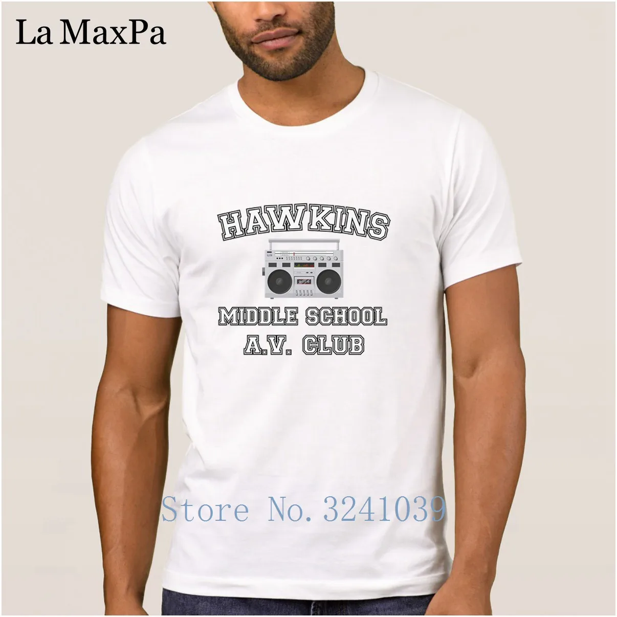 Красивая мужская хлопковая летняя футболка Hawkins Middle School A. V. Club Stranger Things крутая