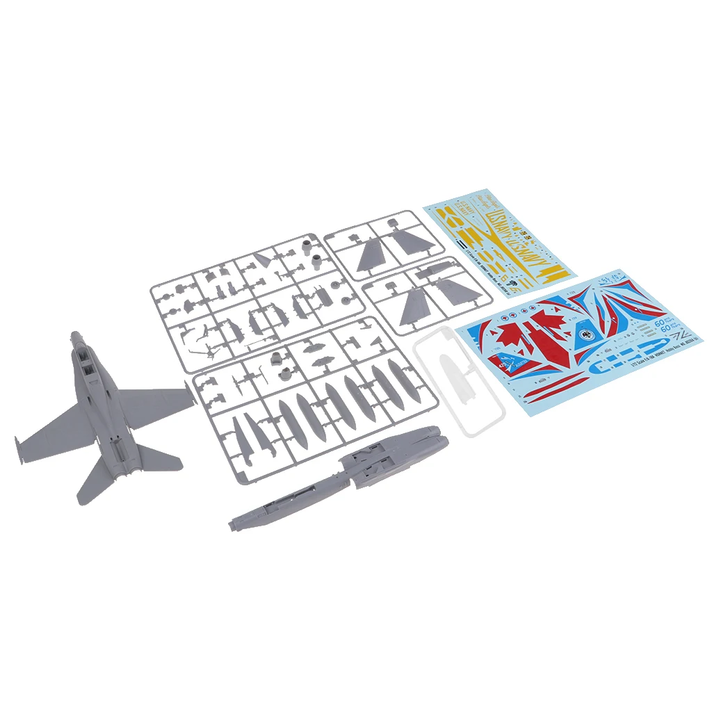 1/72 Military Air plane Aircraft Model Toy Unassemble Unpainted Strike Eagle Handmade Handicraf F-A-18A Hornet Fighter/F-15C