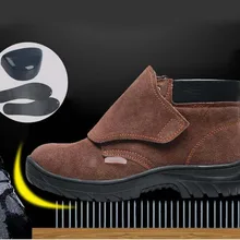 Мужская и женская электросварочная Рабочая страховая обувь, покрытая безопасной обувью, защитная обувь бесплатно