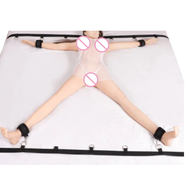 Bed Restraint Bandage BDSM Ankle Cuff Handcuff Sex Toy For Women Cosplay Slave Fetish Furniture Nyl