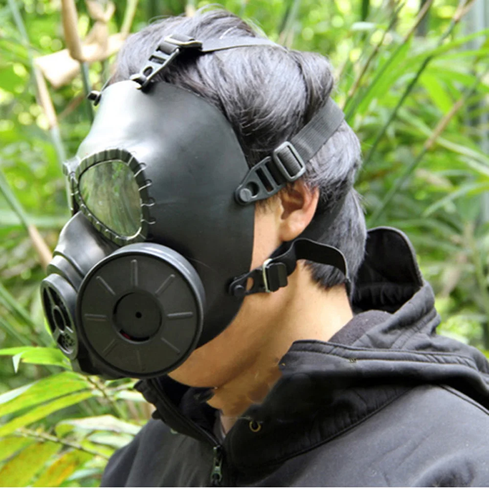 Тактические Военные защитные противогаз Airsoft Пейнтбол войны игры Пейнтбол Защитная маска, веер маска