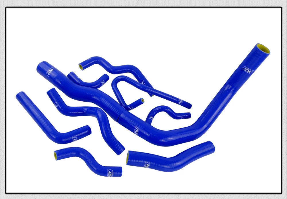 PQY гоночный-10 шт. синий комплект силиконовых шлангов радиатора для Nissan Сильвия 200SX 240SX S13 S14 S15 SR20DET PQY-LX1602C-QY