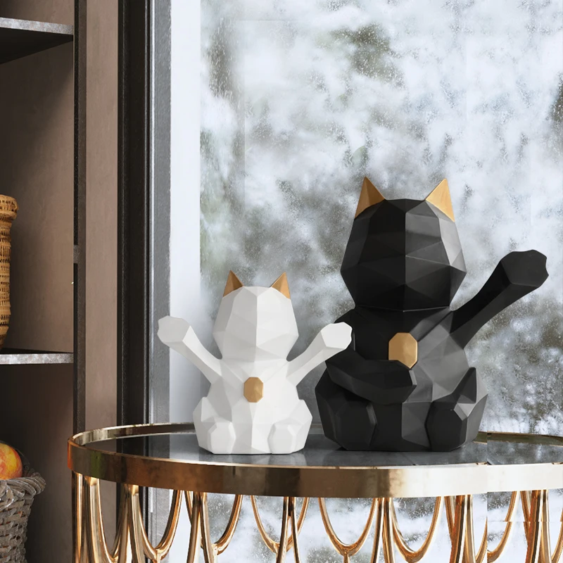 1 шт. скандинавские геометрические копилки lucky cat для взрослых большие украшения